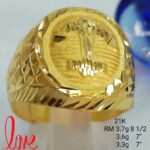 21K GOLD MENS RING