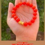 24K GOLD PIYAO - ORANGE JADE