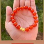 24K GOLD PIYAO - RED AGATE