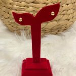 18K Gold Ball Earring