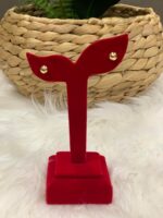 18K Gold Ball Earring