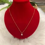 18K GOLD STONE NECKLACE