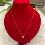 18K GOLD HEART LIGHTWEIGHT NECKLACE