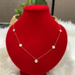 18K GOLD INSPIRED VCA NECKLACE (ADJUSTABLE 16-18inches)