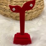 18K GOLD INSPIRED WHITE TICTAC EARRING