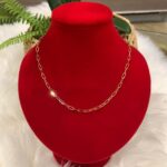 18K GOLD PAPERCLIP CHAIN