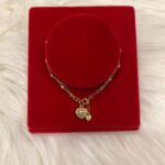 18K GOLD HEART BRACELET ADJ